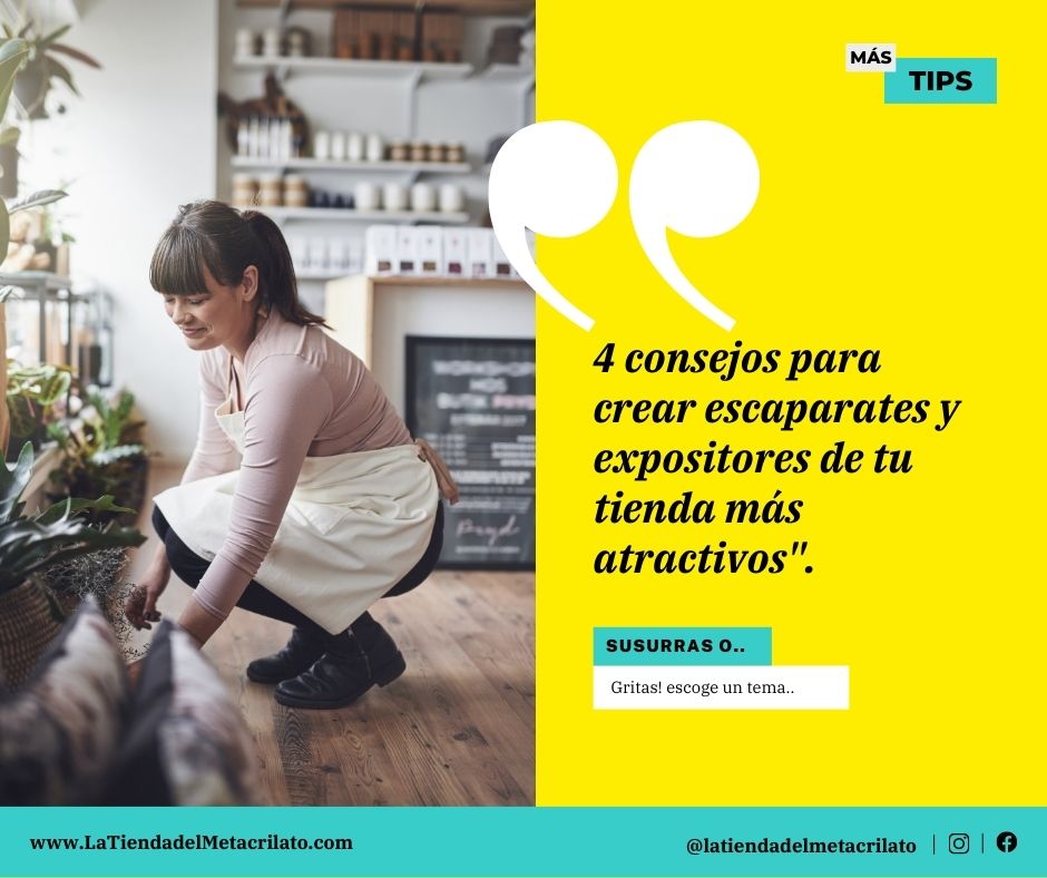 5 consejos para crear escaparates y expositores de tu tienda más atractivos