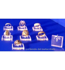 Expositor anillos sobremesa cuadrado