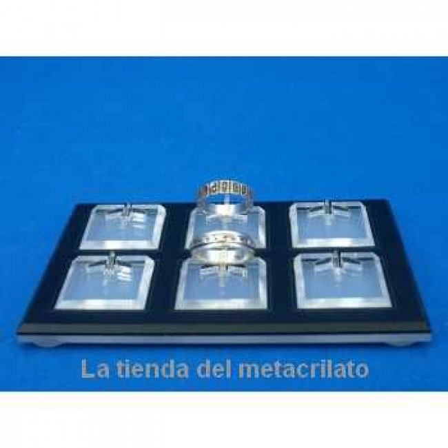 Expositor anillos de metacrilato