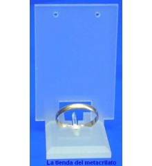 Caja recta expositor anillos con sujeción de foam - Anillos - Bisuteria -  Joyería - La Tienda del Metacrilato