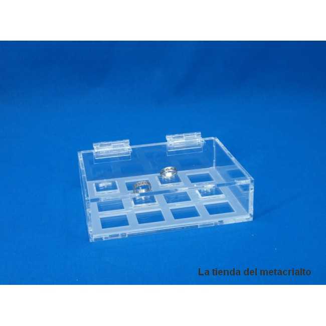 Expositor anillos caja transparente PVL - Cajas - - La Tienda del