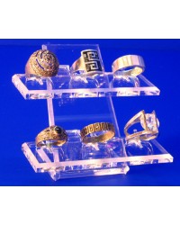 Expositor anillos 6 unidades 2 bases elevadas