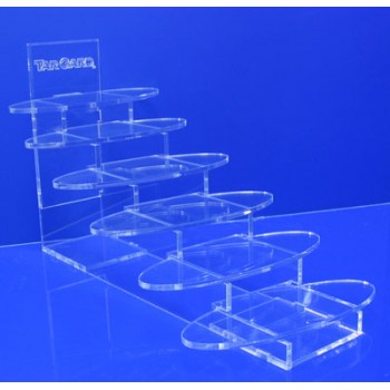 Expositor repisa escalera 6 baldas oval 150mm x 55mm